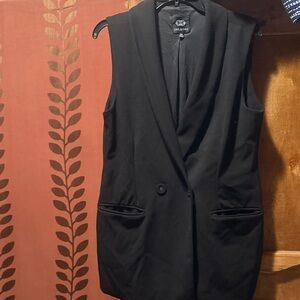 One 5 One Black Blazer Vest